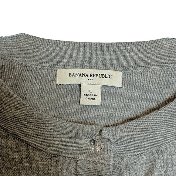 Banana Republic Cardigan Women's Large Gray - Picture 4 of 7